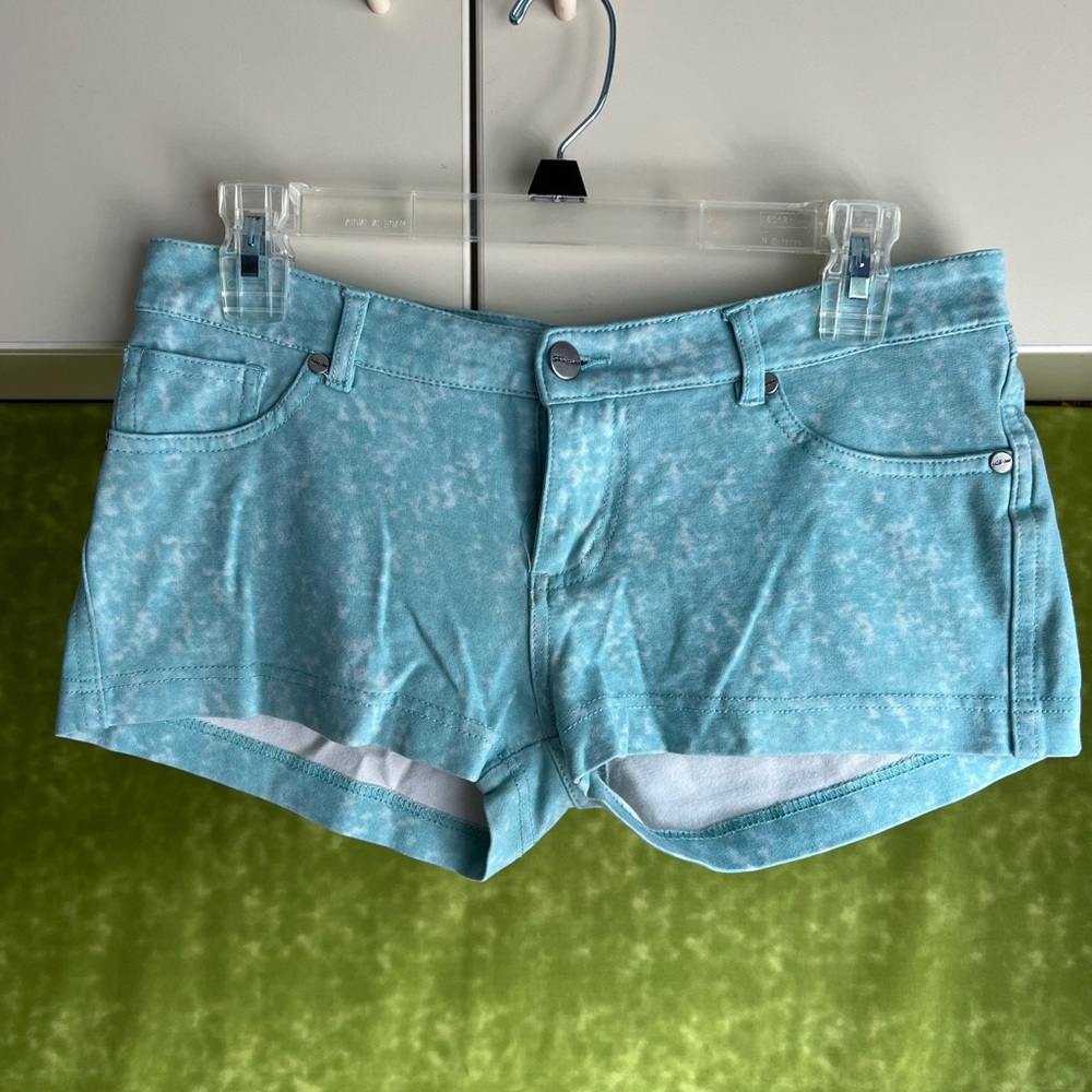 Shinestar Blue Stretchy Low Rise Shorts
